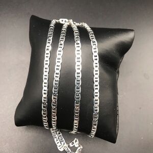 925 Sterling Silver Mariner’s Chain Necklace size 24”